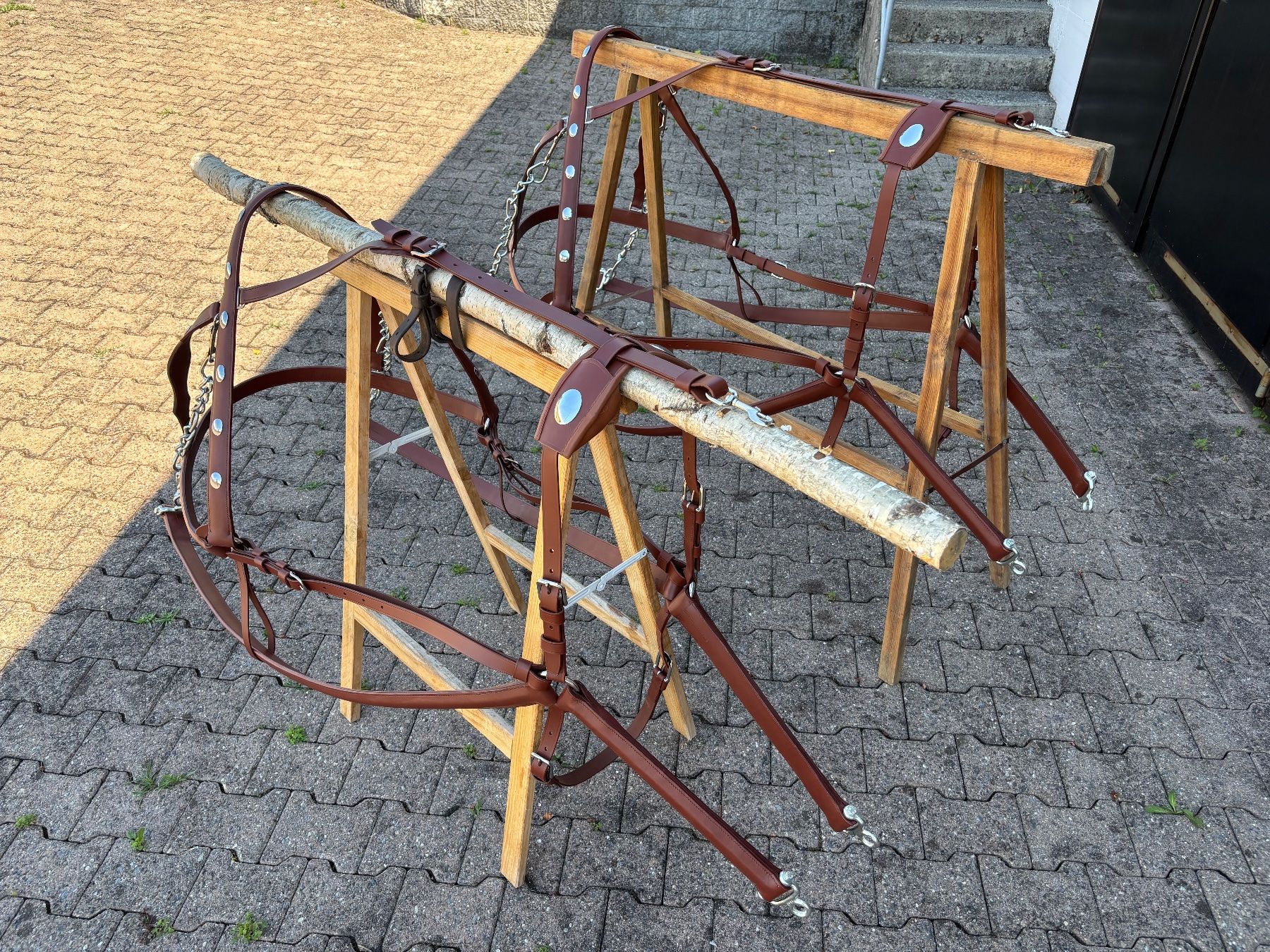 Calèches: 2 schöne braune Bündnergeschirre – D'occasion à Feldbach par Fea1 7