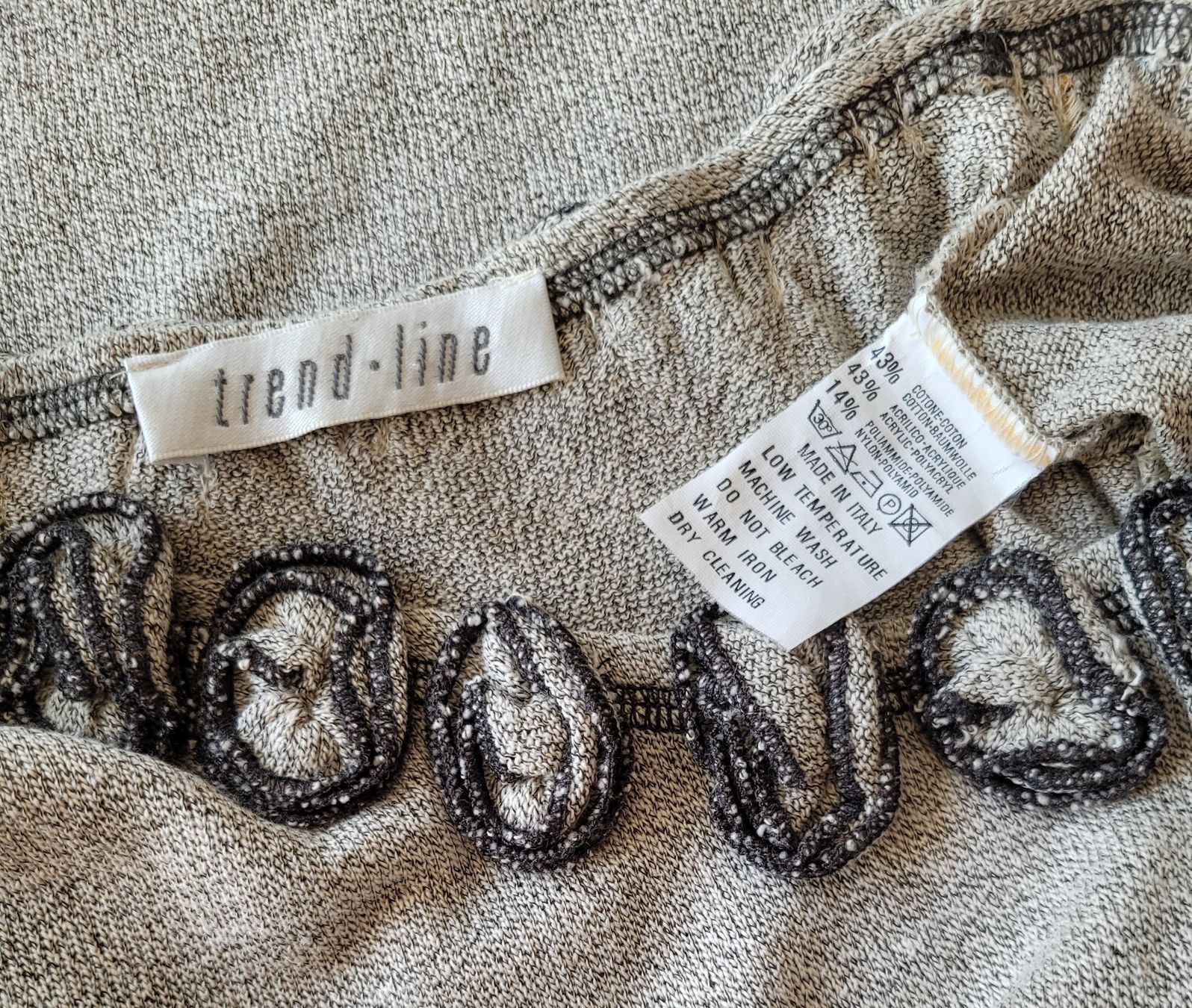 T-Shirts: Trend-Line Shirt Ecru/Dunkelblau Grösse M – Gebraucht aus Zürich von fourpaws 3
