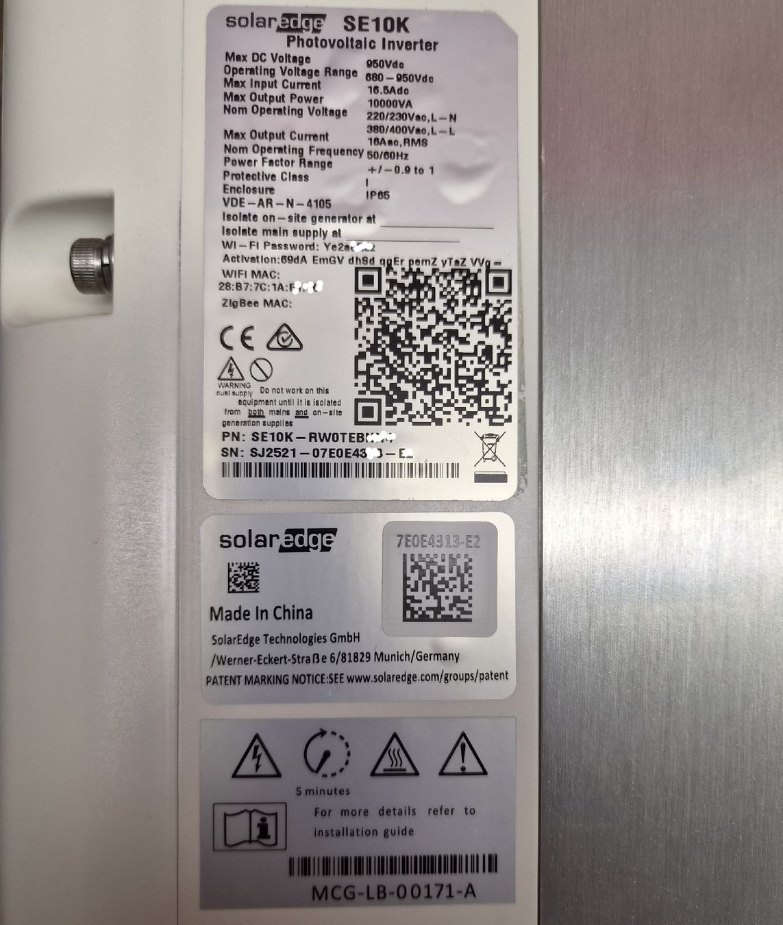 SolarEdge Inverter: Wechselrichter Solaredge SE10-K – Usato da Winterthur venduto da Stef169 3