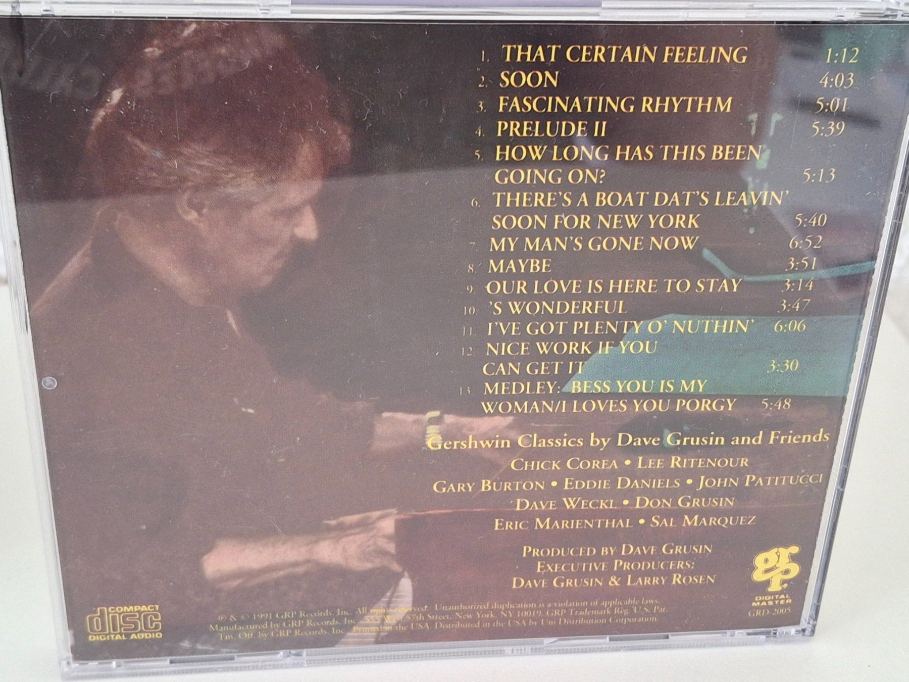 CD: CD Dave Grusin - The Gershwin Connection  Digital Master,... – Usato da Aarberg venduto da Jackup1 3