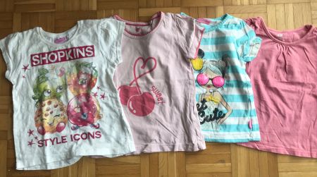 4 T-Shirts Grösse 98/104 - Porto 3.40
