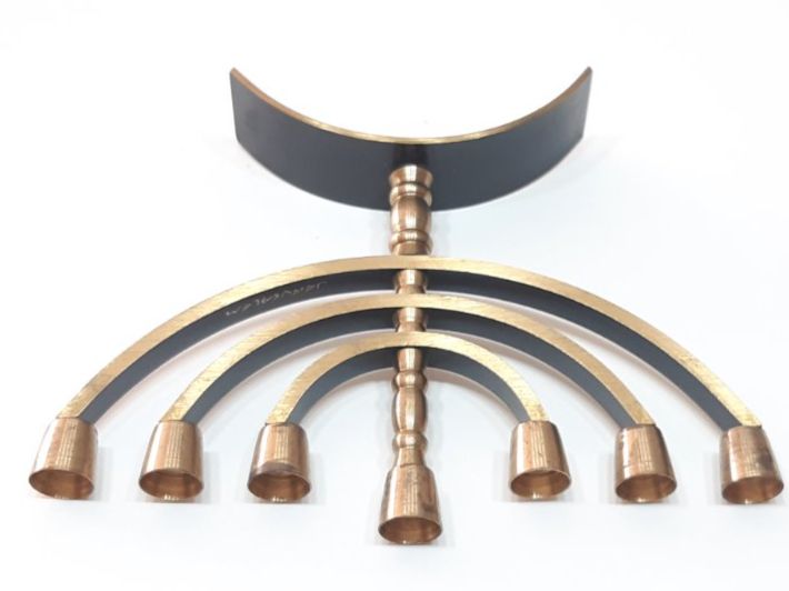 Portacandele: Menora Kerzenhalter - Menora chandelier – Nuovo (secondo la descrizione) da Savagnier venduto da Marderuth 4