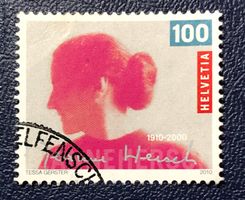 Nr.1367 100 Geburtstag Jeanne Hersch GESTEMPELT  ﻿ 