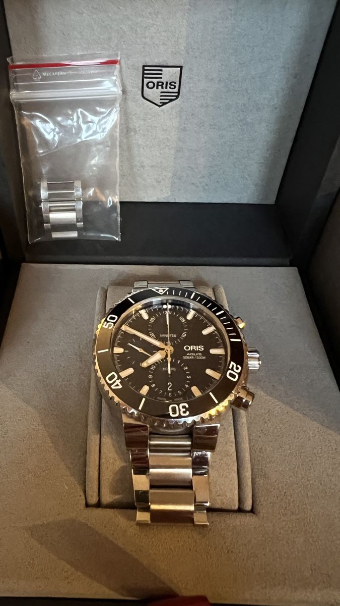 Oris Orologi: Oris Aquis Date chronograph – Usato da Ringgenberg BE venduto da robhall2003 4