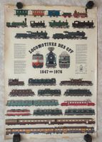 Affiche Locomotives des CFF 1847-1976
