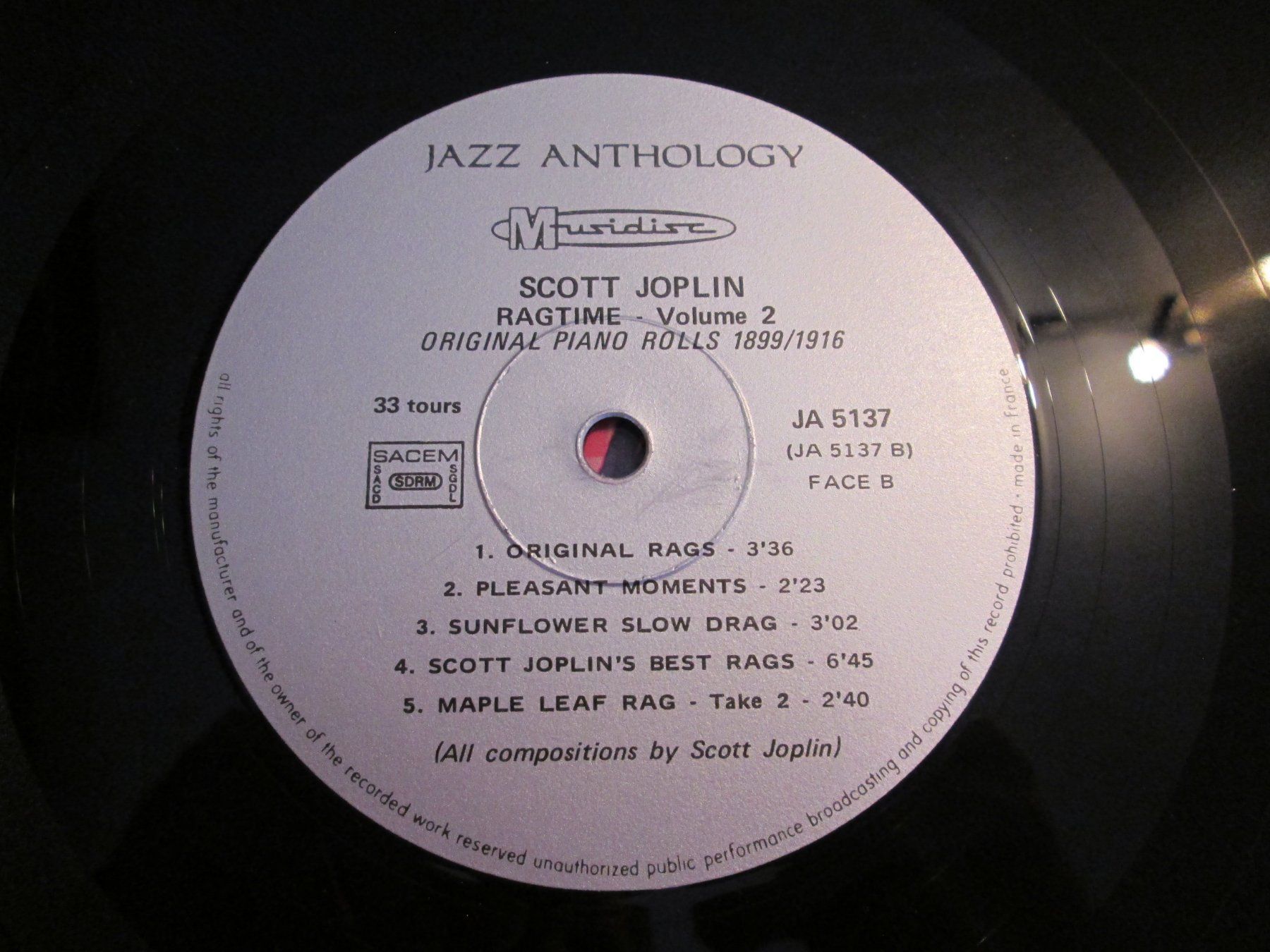 Dischi in vinile: Scott Joplin - Ragtime Vol.2 - 33T Vinyle LP – Usato da la Chaux-de-Fonds venduto da Lampe 4