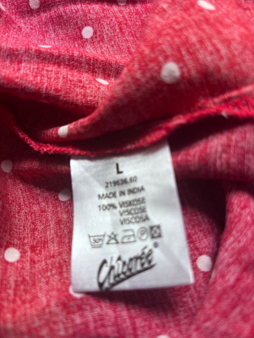 Vestiti: Sommerkleid Polkadots L/42 rot – Usato da Balsthal venduto da Uroby 3