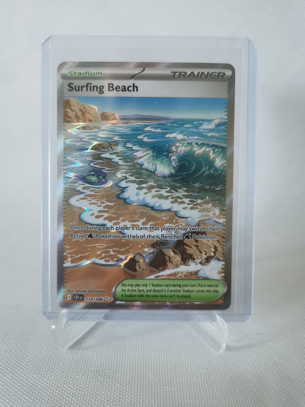 Pokémon Carte collezionabili: Pokémon Surfing Beach 114/086 EN – Nuovo (secondo la descrizione) da Liestal venduto da fisherman44