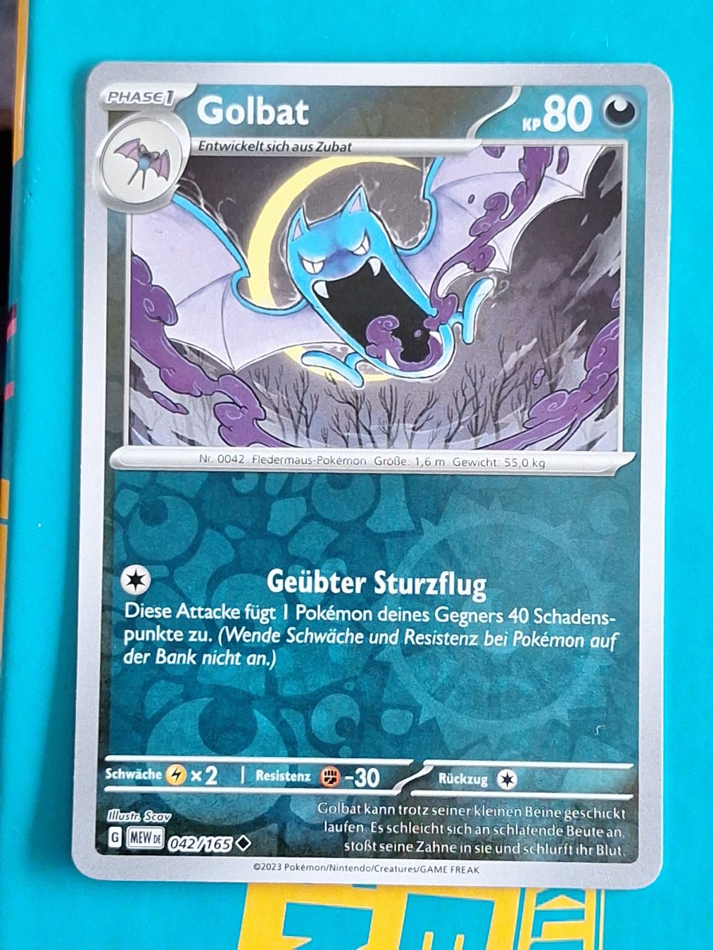 Pokémon Carte collezionabili: Golbat - Mew 151 DEUTSCH - Reverse Holo Pokemon – Usato da Altstätten SG venduto da GGsGameshop