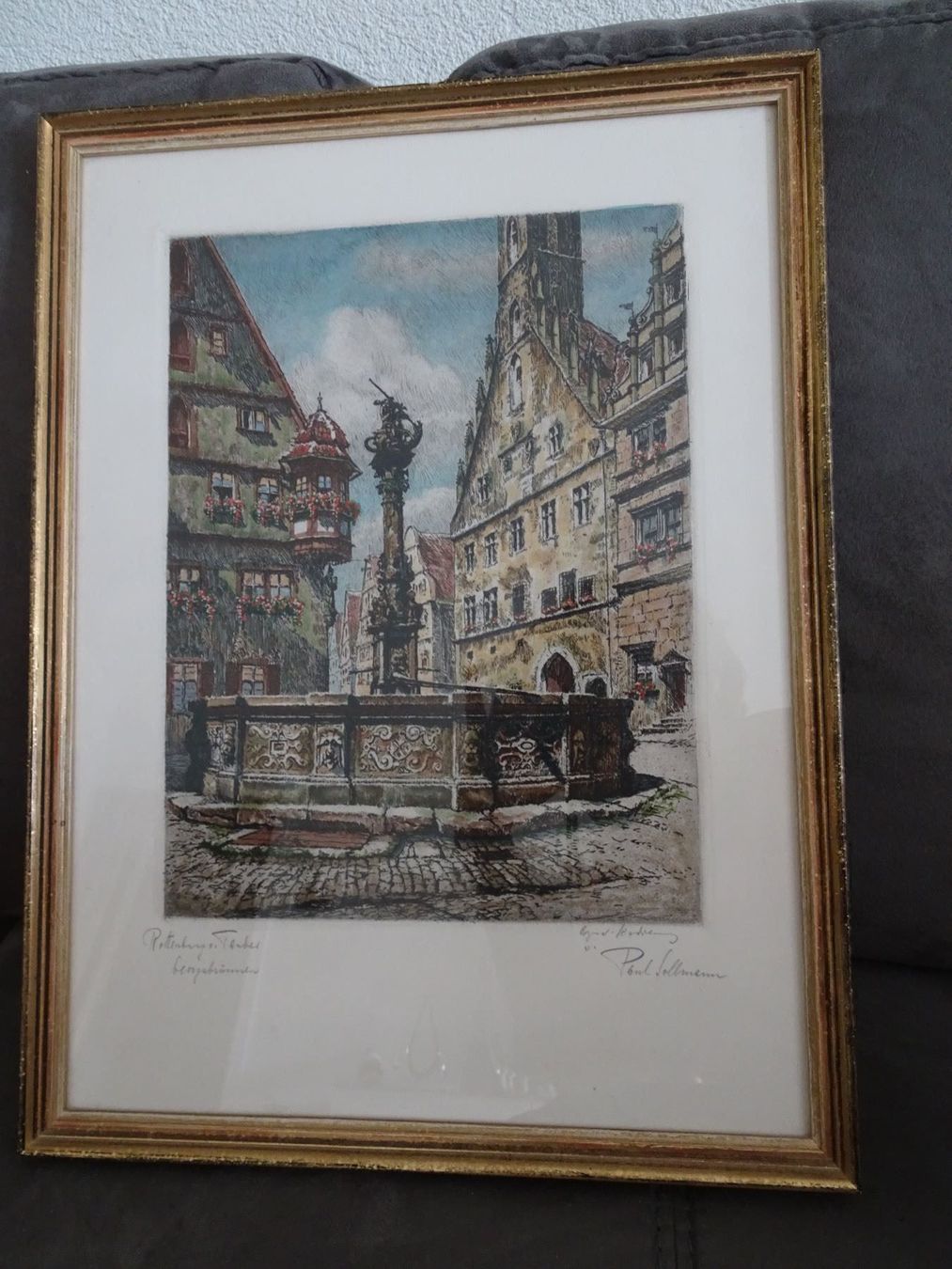 Foto & Immagini: Paul Sollmann - Original Radierung - signiert – Usato da Vitznau venduto da Mina60