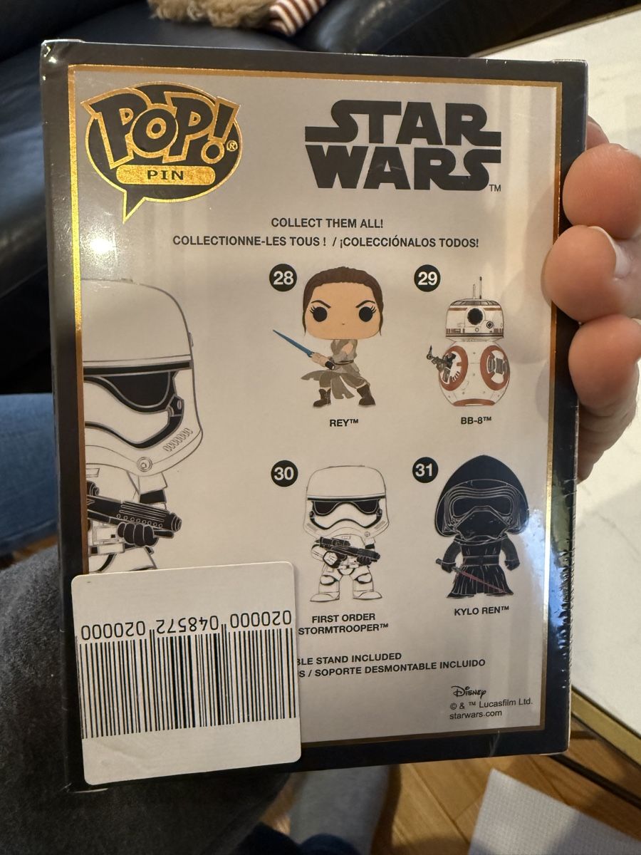 Funko Statuette: Star Wars First Order Stormtrooper Funko Pop Pin #30 – Nuovo e nell'imballaggio originale da Strengelbach venduto da shihtzuliving_22 2