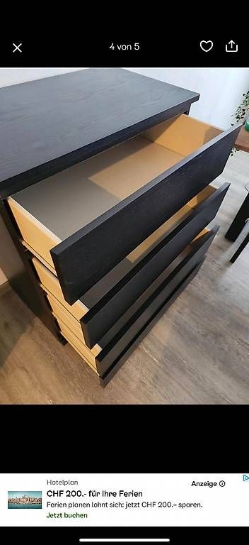 Cassettiere: IKEA MALM Kommode holz – Usato da Basel venduto da philminvx 1