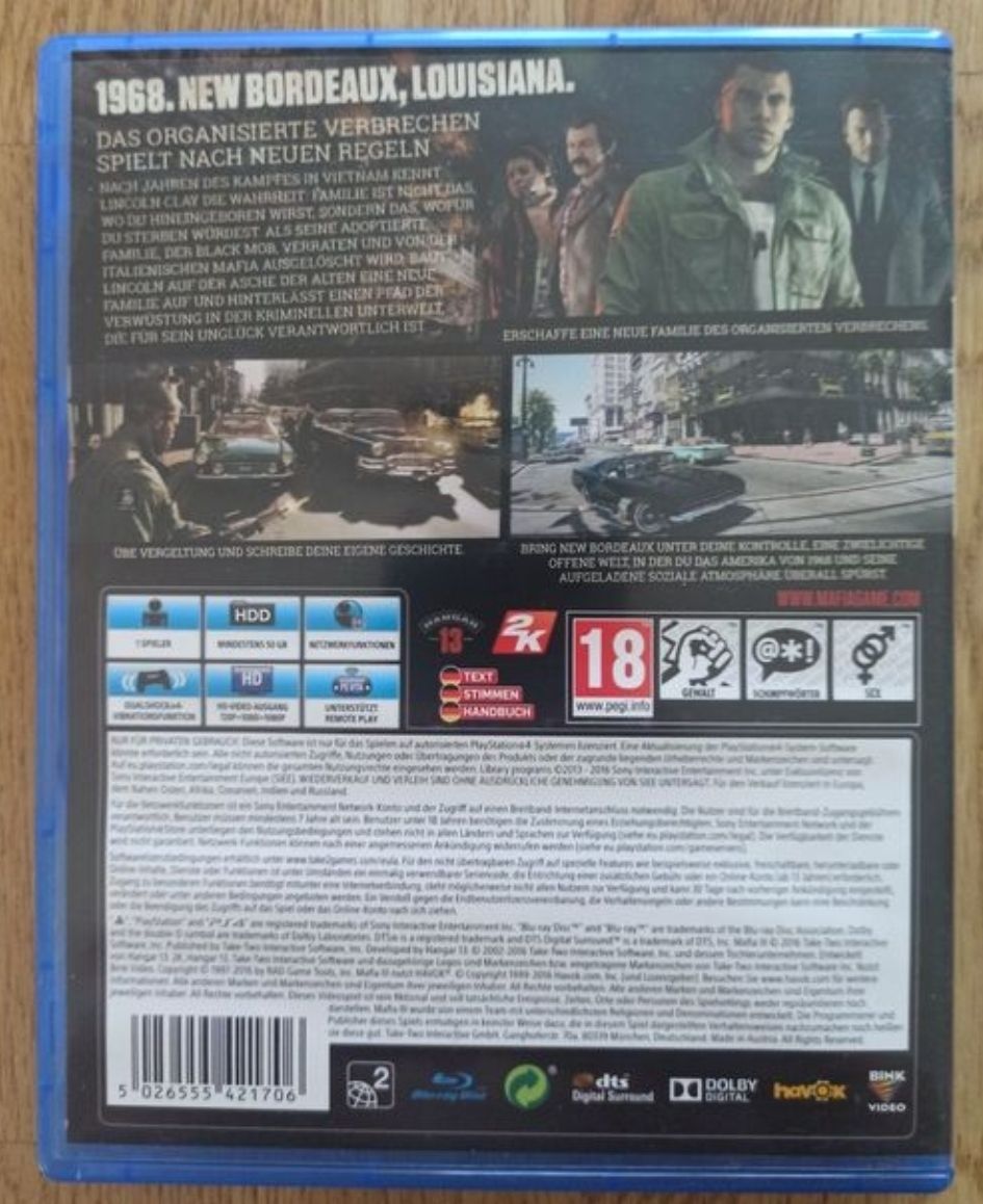 Giochi: Mafia 3 für PS4 – Usato da Staufen venduto da wasauimmer 1