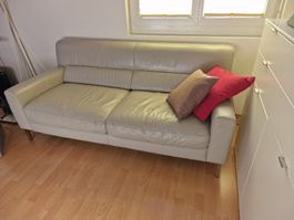 Elegantes 2× Sofa, beige, Top Zustand!