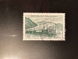 Madagaskar alte Lokomotive 20 F gestempelt