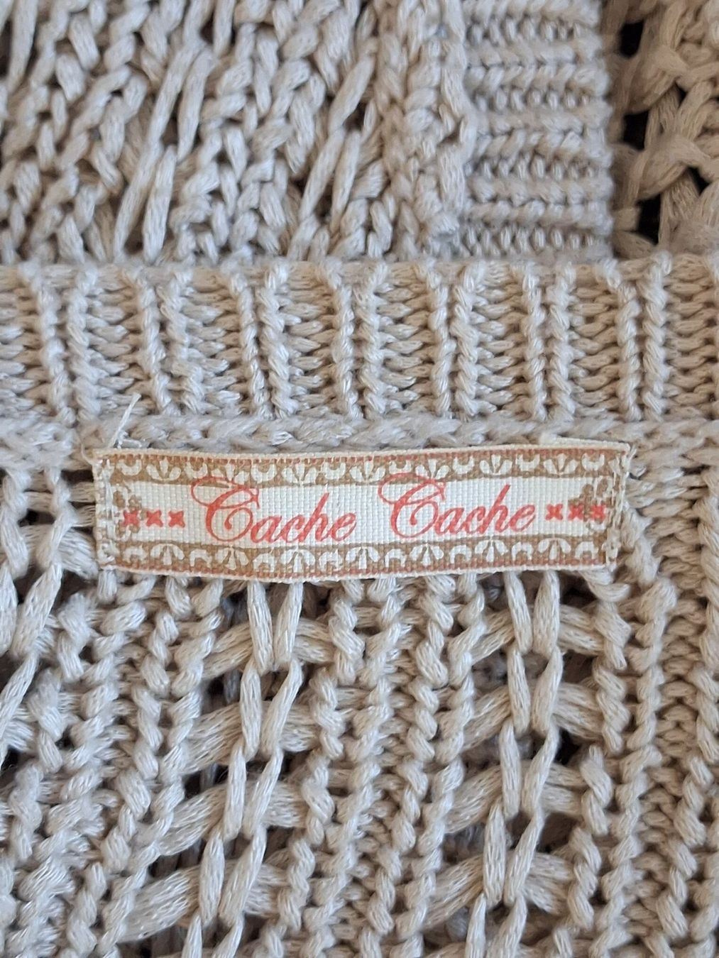 Boleros: Strickbolero Beige Cache Cache  Gr. S – Gebraucht aus Ried-Brig von Zzyzx 3