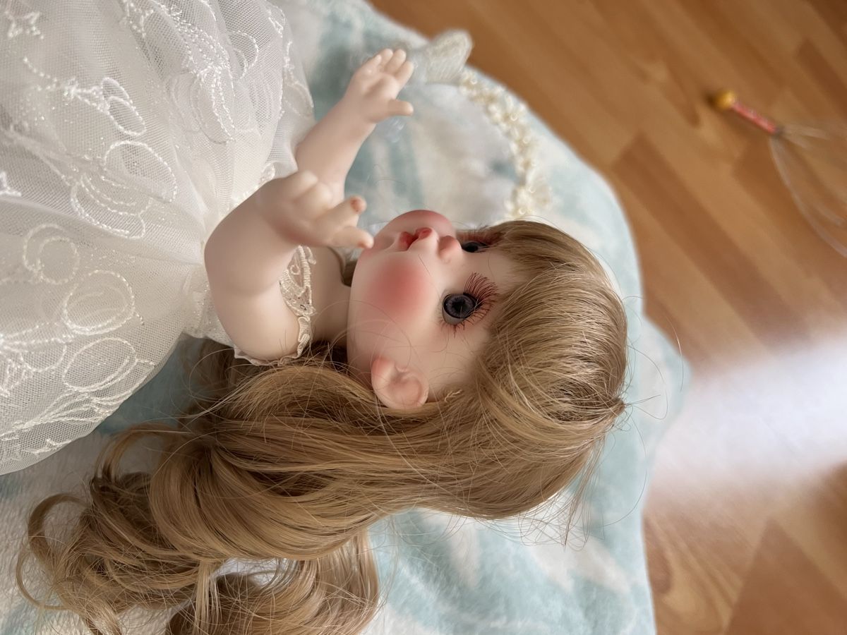 Bambole: Puppe im Hochzeitskleid gr: ca 23cm !Letzte Chance! – Nuovo e nell'imballaggio originale da Olten venduto da Sonjason 8