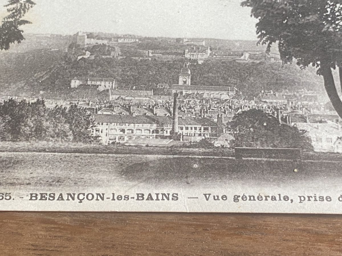 Cartoline postali: Ansichtskarte 1932 Besancon-les-Bains, Briefmarke, 1932 – Usato da Baden venduto da swiss-alps 2