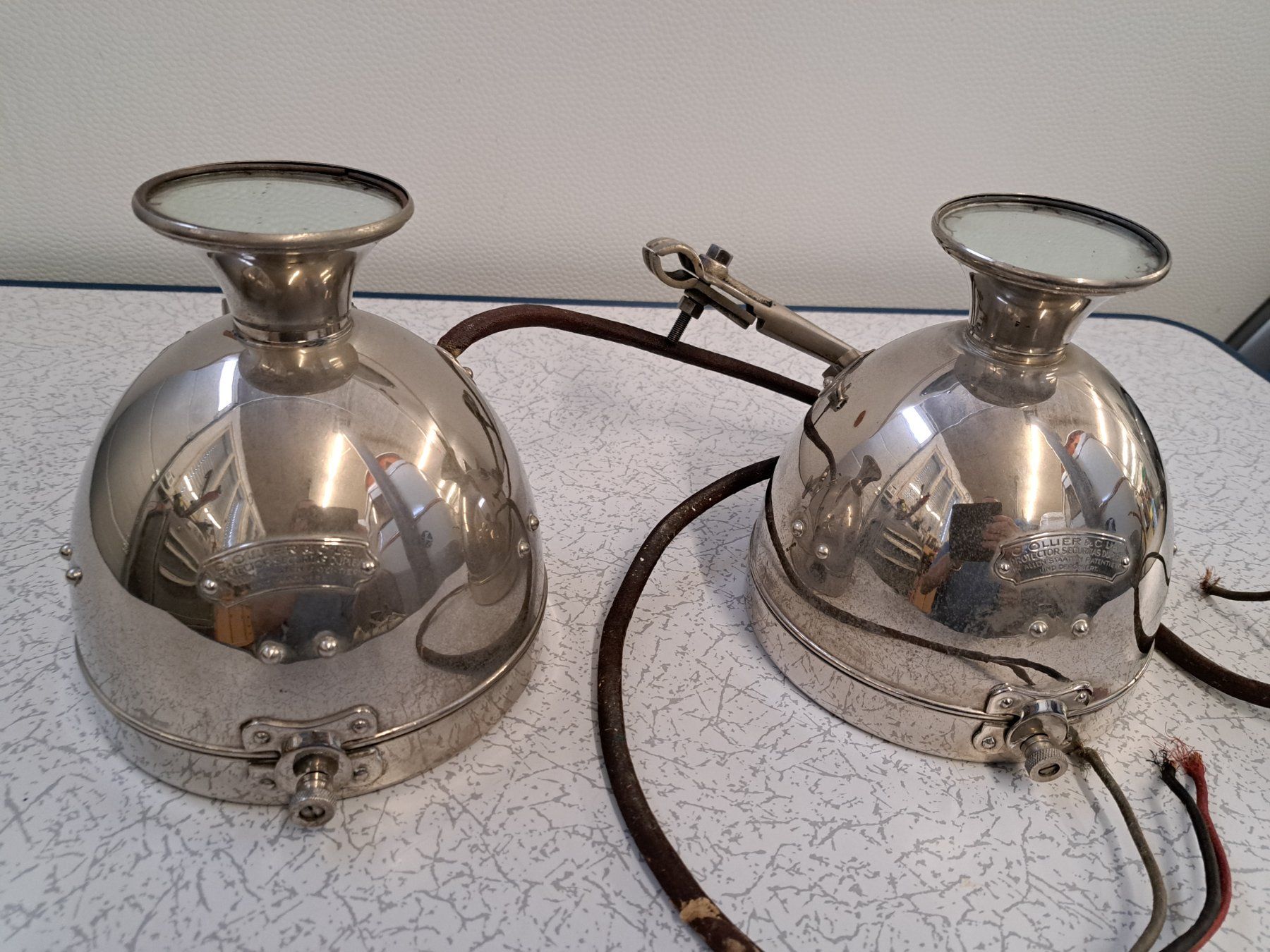 Lampade: Oldtimer Scheinwerfer C.Ollier &C Ltd antik und sehr schön – Usato da Freienstein venduto da Mapa3 4