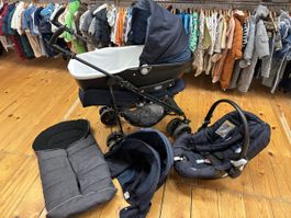 Chicco Kinderwagen Set, Dunkelblau