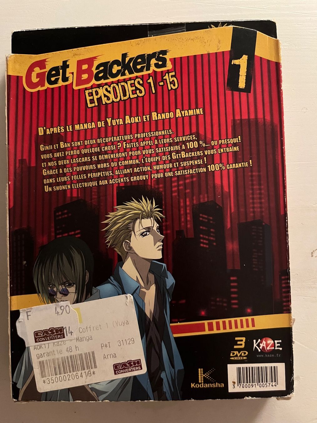 Tutti i DVDs: Get Backers Episodes 1-15 DVD 📀 – Nuovo (secondo la descrizione) da Sierre venduto da black.box 1