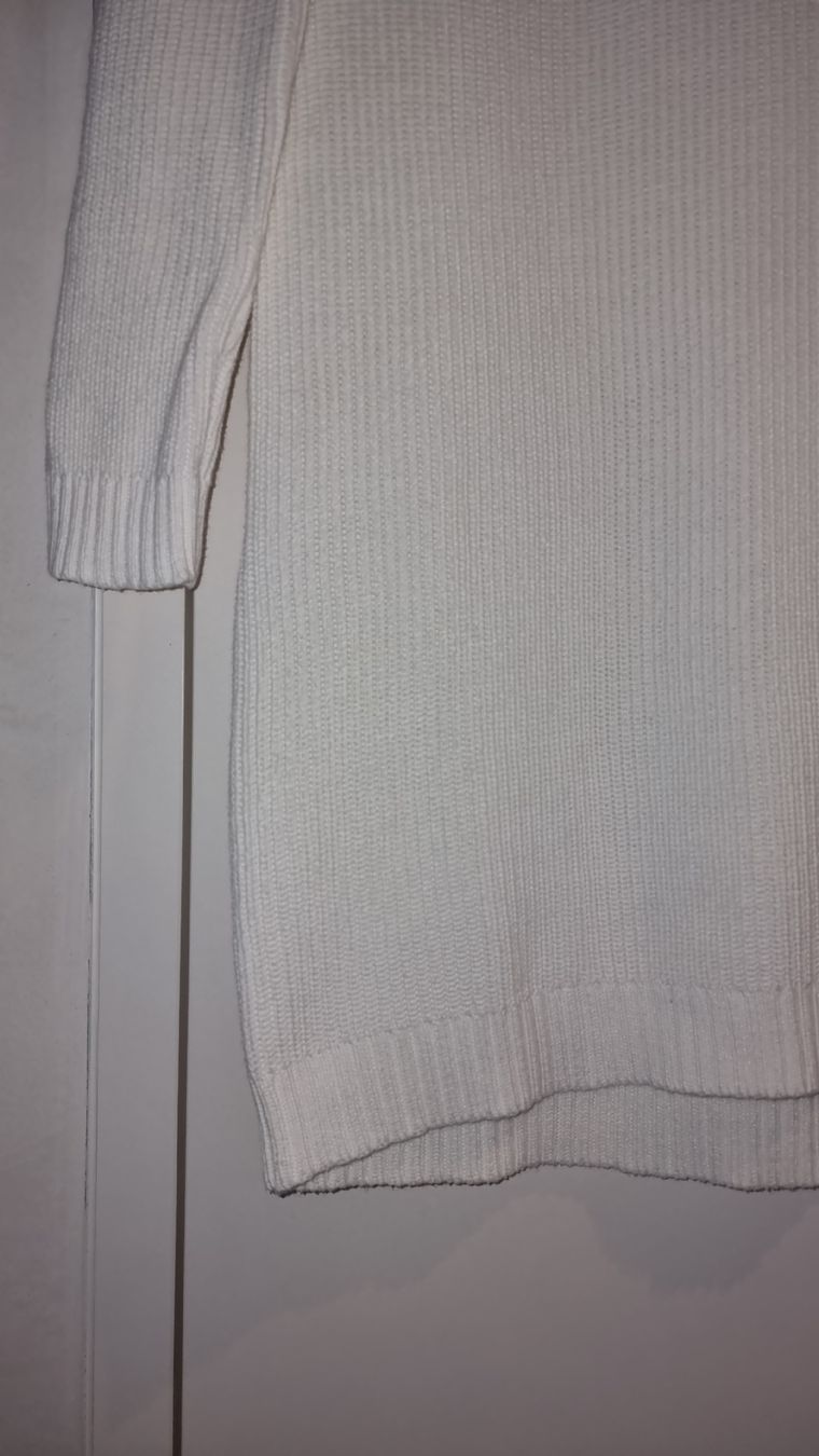 Kleider: Winterliches Strickkleid in Weiss, Grösse S – Gebraucht aus Balgach von Patty04 3
