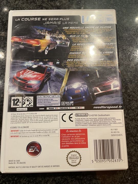 Nintendo Giochi: Wii Need for Speed Carbon – Usato da Bergdietikon venduto da antovale 1