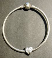 Pandora Armband mit Herz Charm 18 cm