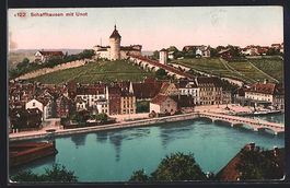 AK Schaffhausen, Ortsansicht mit Unot