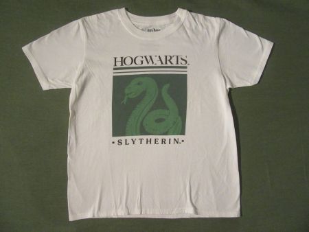 T-Shirt Harry Potter Slytherin Weiss 10/12 Jahre