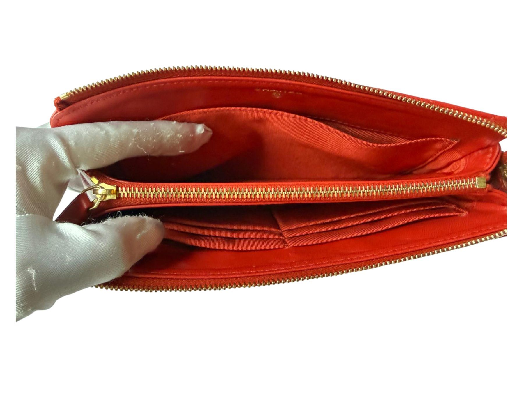 Chanel Taschen: Chanel Pochette aus rotem Kalbsleder – Neu (gemäss Beschreibung) aus Oberarth von SSS. 4