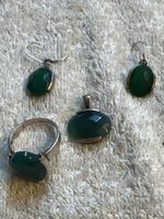 Antik Schmuckset Onyx 925 Silber Damen