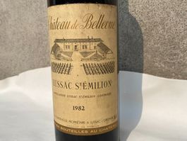 Chateau de Bellevue 1982 Lussac St Emilion Wein Flasche 0.75