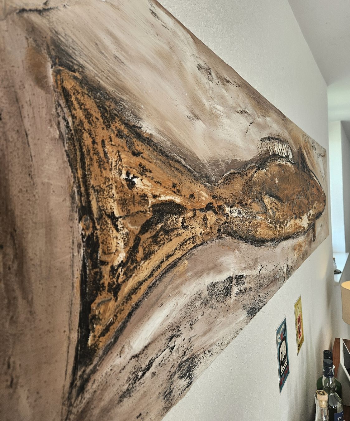 Dipinti: Handgemaltes Struktur-Gemälde auf Leinwand – Usato da Hölstein venduto da Pinturicchio_10 1