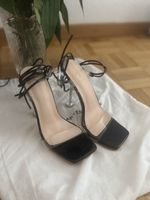 Sandalen mit Absatz schwarz Grösse 36
