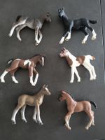 6 Fohlen Schleich Spielfiguren Pferde gute Zustand