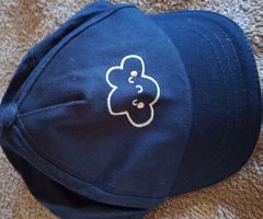 Kinder Kappe dunkelblau Grösse 3-6 Monate