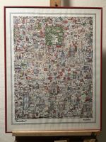 Vintage Manhattan!! Poster von Tony Graham (1978) – gerahmt 