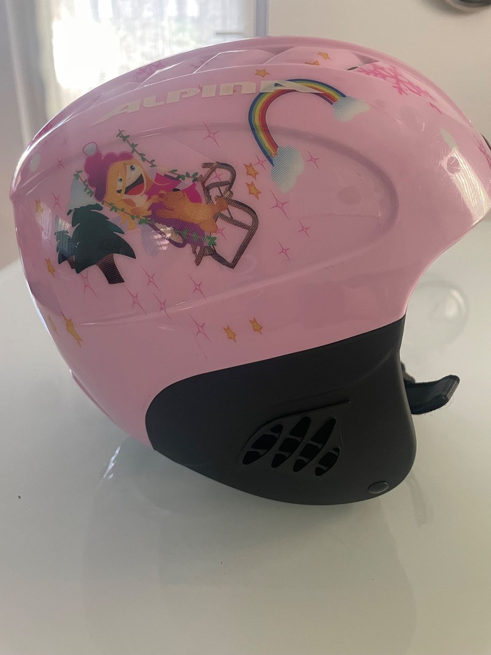 Alpina Caschi: Kinder. Mädchen  Skihelm rosa, 48-52 – Usato da Pfeffingen venduto da Purzzeli 1