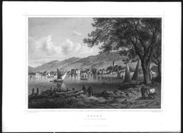 Vevey Stahlstich von Rohbock