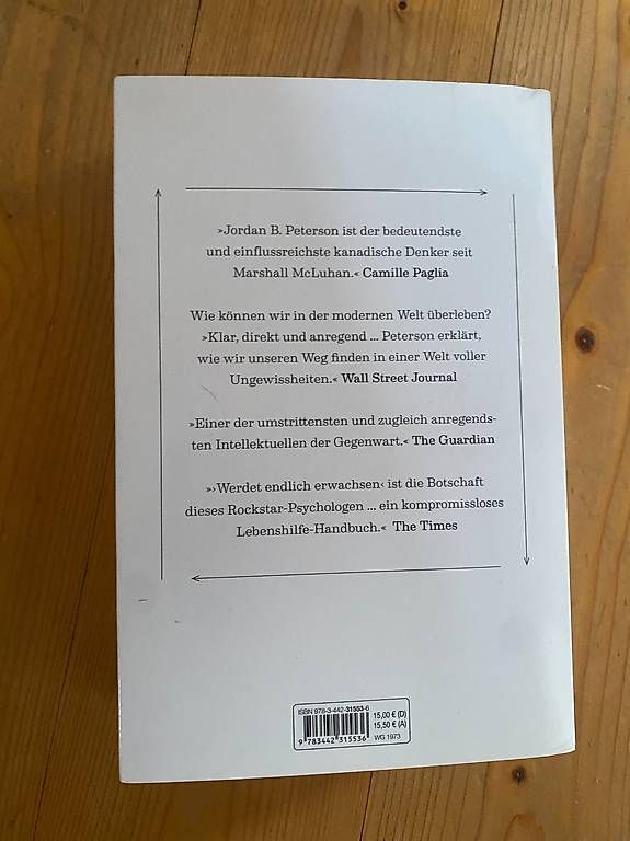 Libri: 12 rules for life (deutsch) – Usato da Breil/Brigels venduto da mad_z5dm 1