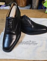 Handmacher. Herren Schnürschuhe Leder Schwarz Grösse 42 neu