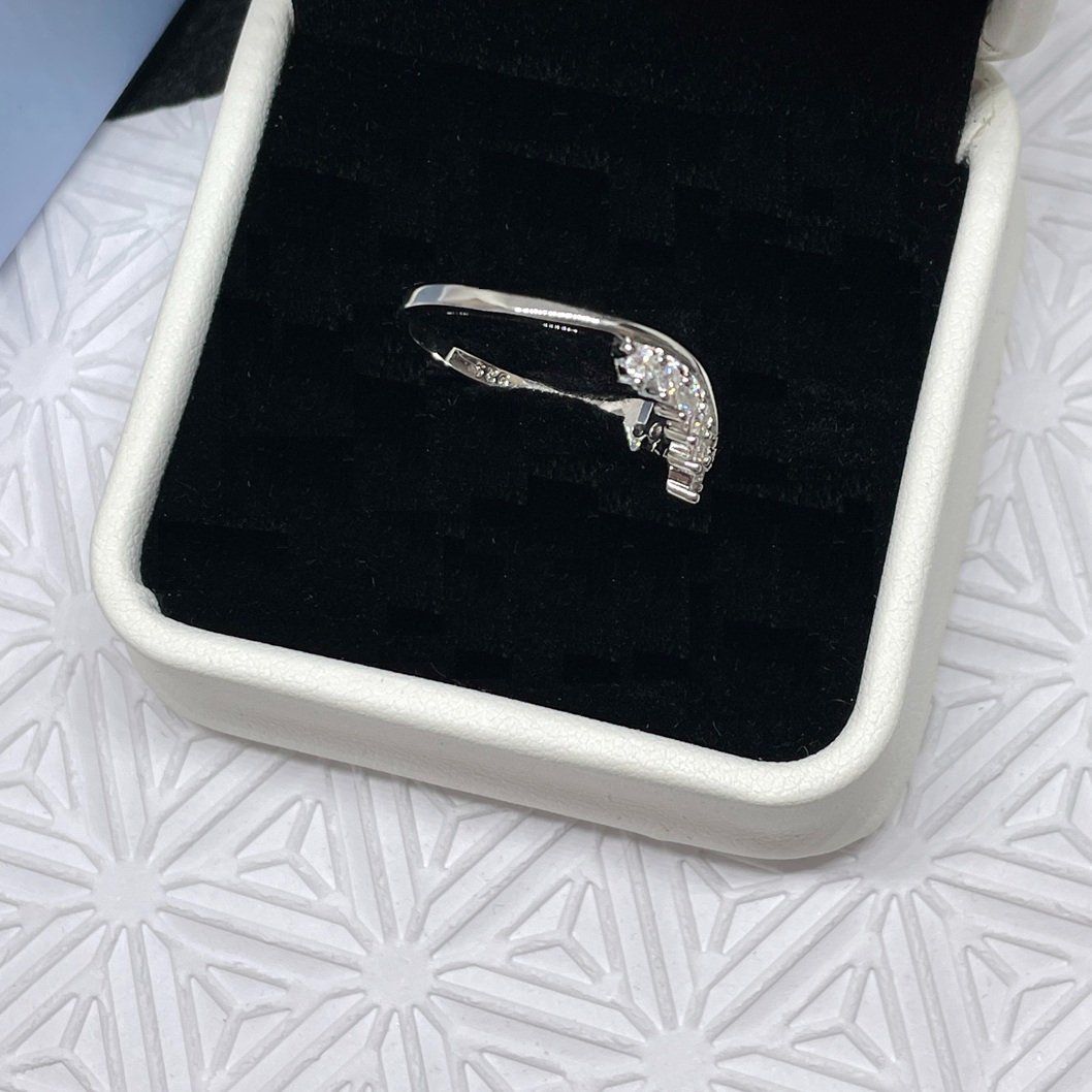 Bagues: Moissanit Ring Silber - Gr. 56 – Neuf (Voir description) à Thun par Creative-Art-Tess 3