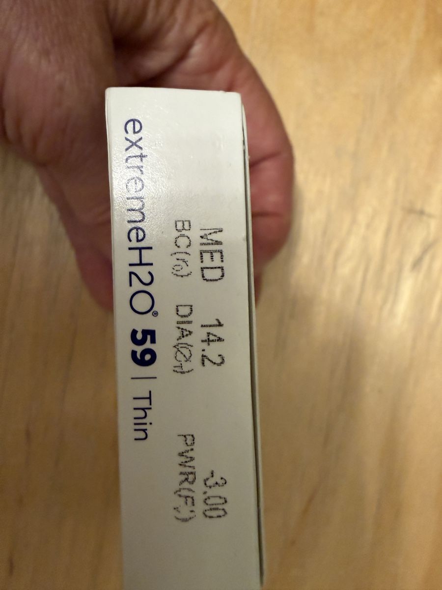 Kontaktlinsen: Kontaktlinsen Extreme h2o 59 thin – Neu und originalverpackt aus Biel/Bienne von barbarella73 2