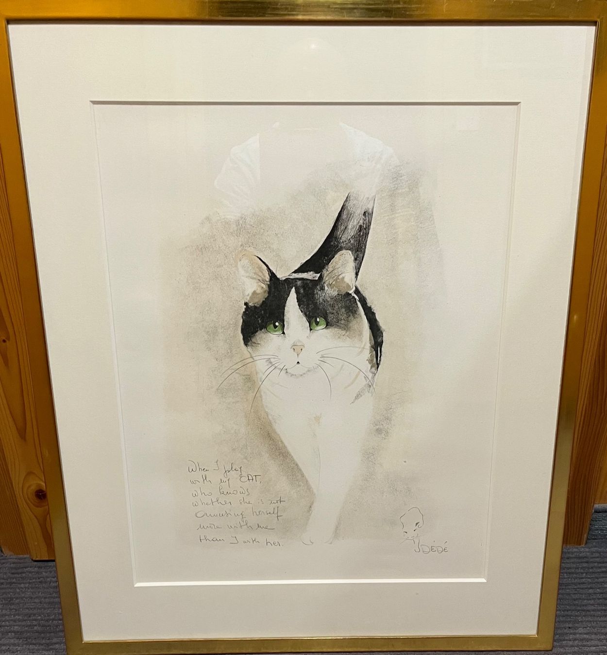 Foto & Immagini: Original Katzenbild Dede Moser Litho – Usato da Weissbad venduto da 7733110