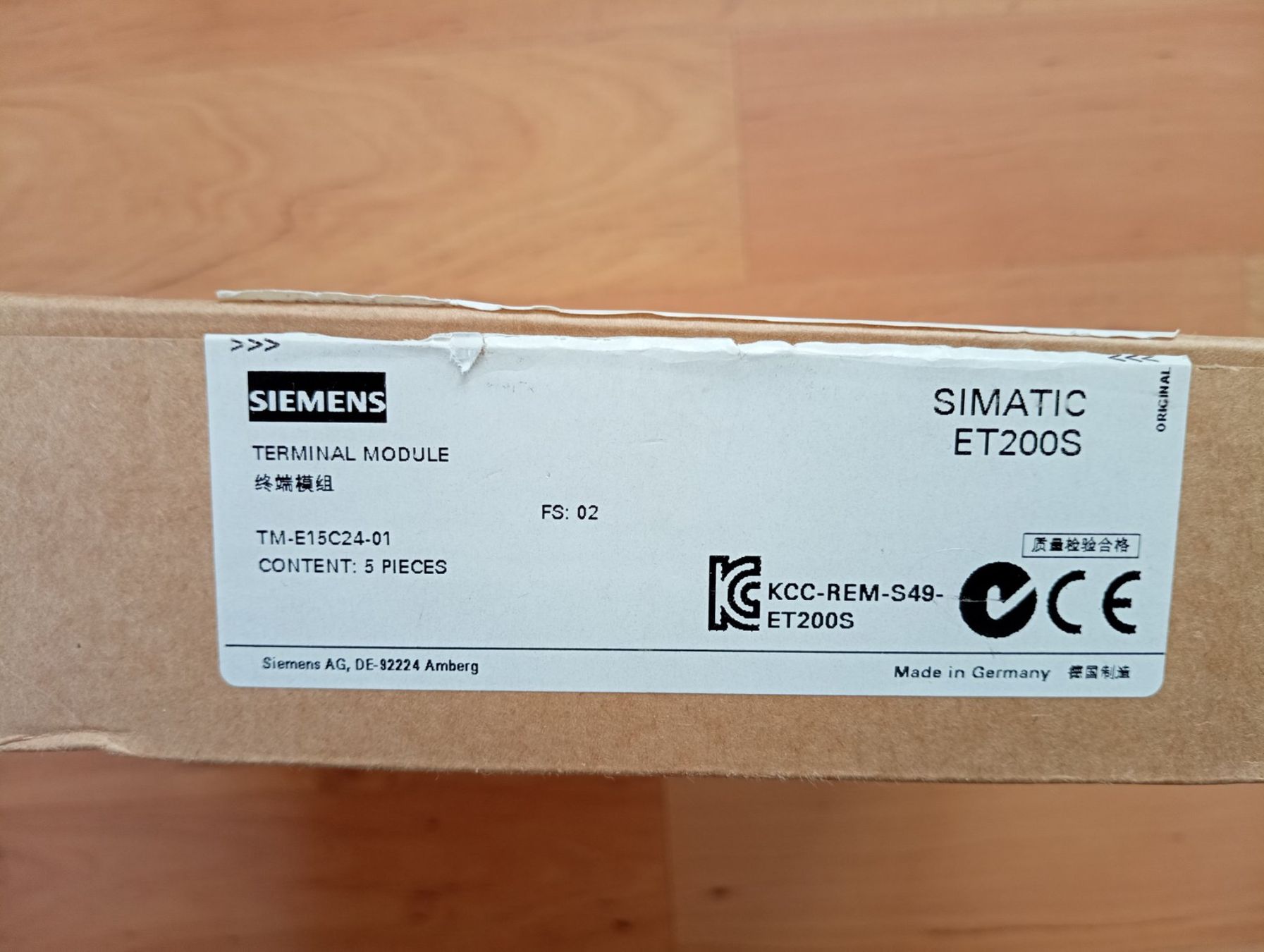 Siemens Componenti elettronici: 5 x SIEMENS SIMATIC DP, TM-E15C24-01 / 6ES7193-4CB30-0AA0 – Nuovo (secondo la descrizione) da Ufhusen venduto da HKSC 2
