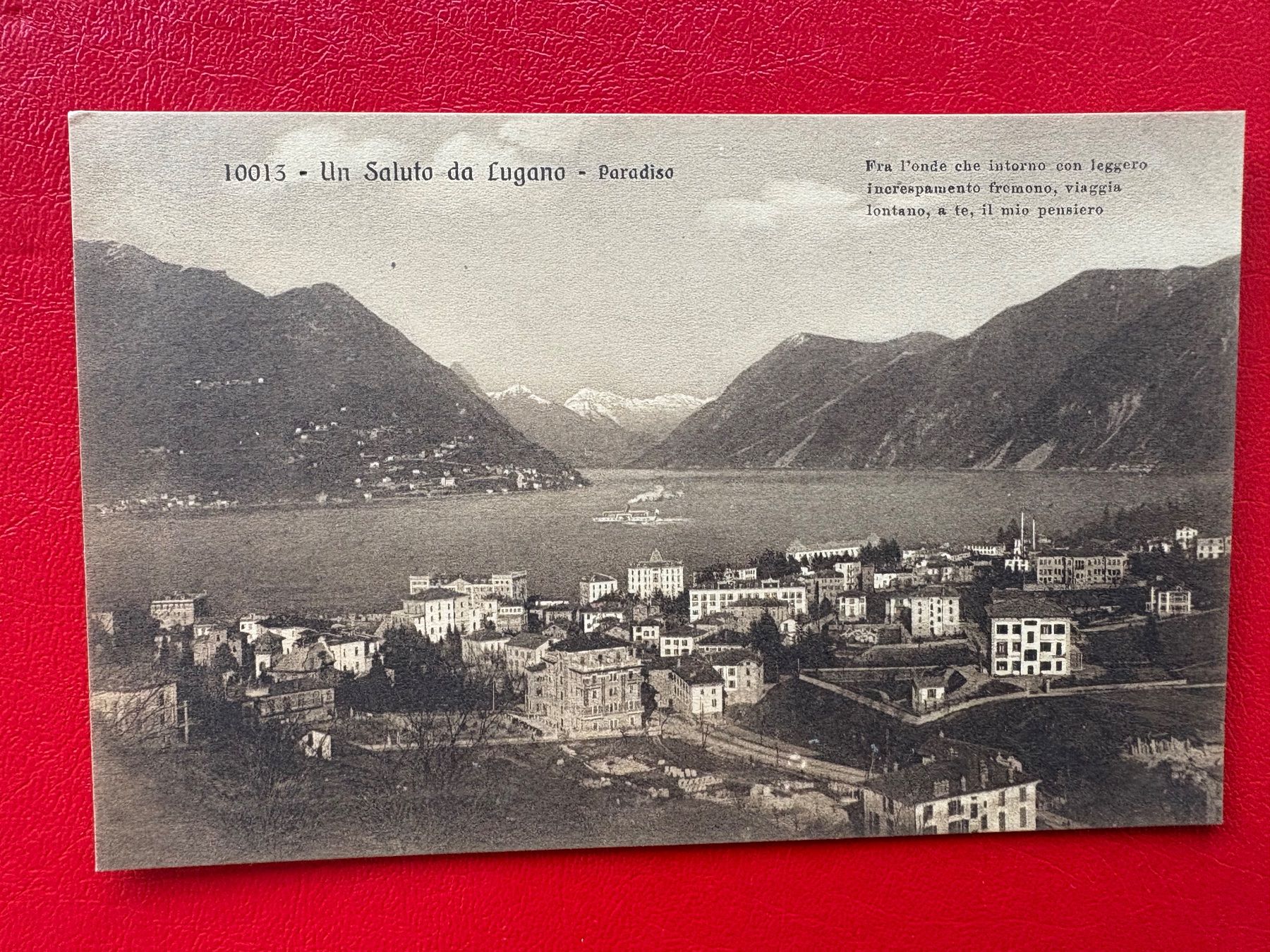 Cartoline postali: Un Saluto da Lugano - Paradiso – Usato da St-Légier-La Chiésaz venduto da Theo005