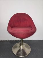 Lot de 6 fauteuils lounge design pivotants  style vintage