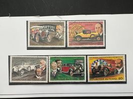 1972 Tschad Konstrukteure Automobiles Satz gest.   (A545)