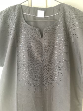 NEU KAFTAN Sommerkleid mit Stickerei S-L